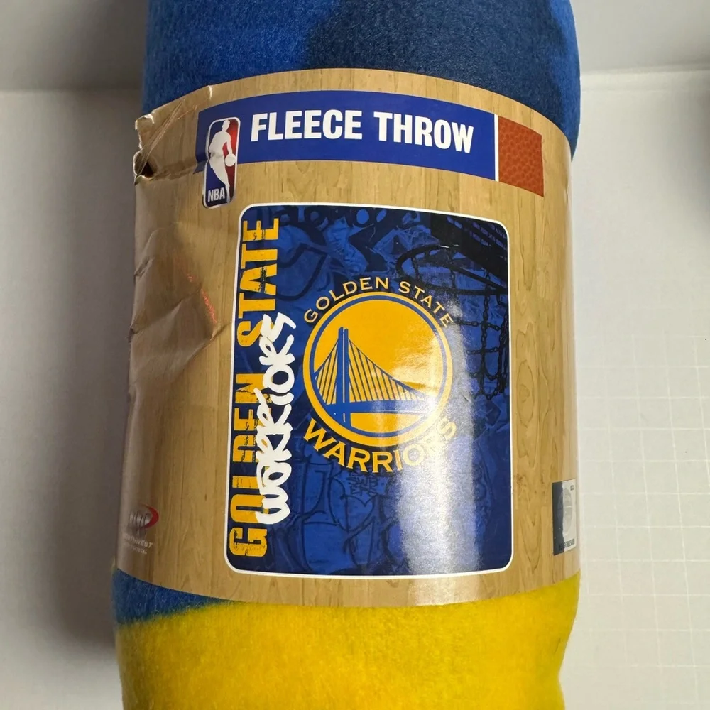 NBA Fleece Throw Blanket - Blue and Yellow